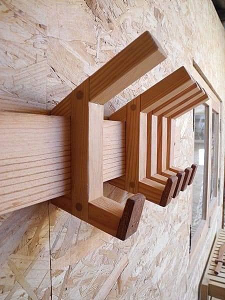 Outdoor wooden table and seating