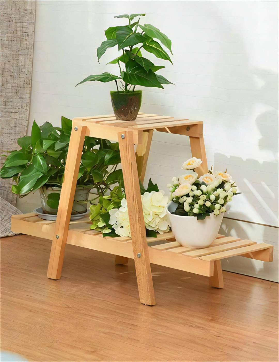 Wooden shed build example