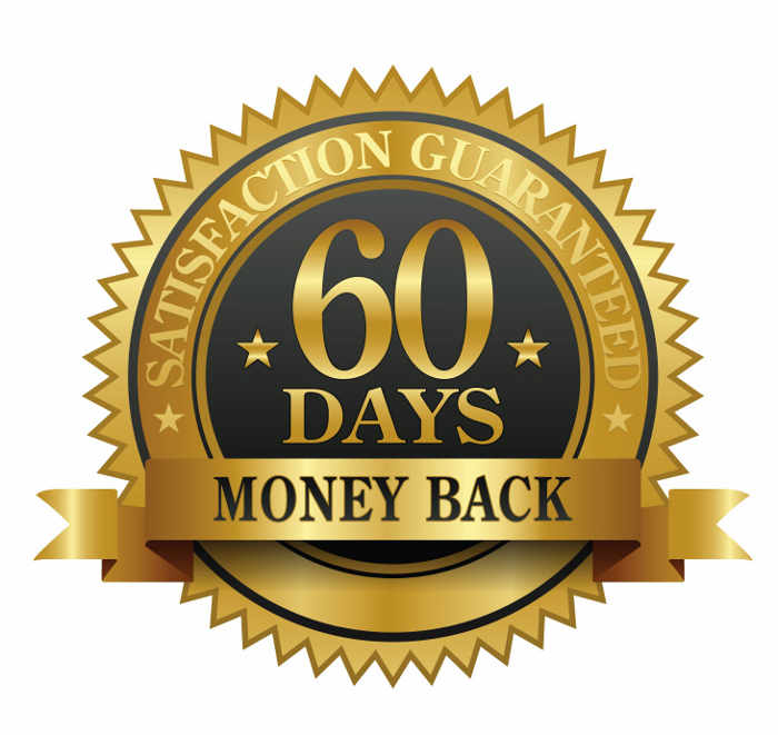 60-day money-back guarantee badge